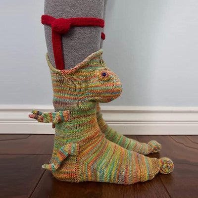 Chameleon Knitted Warm 3D Floor Socks