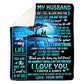 To My Husband - From Wife - Coupleblanket - A334 - Premium Blanket