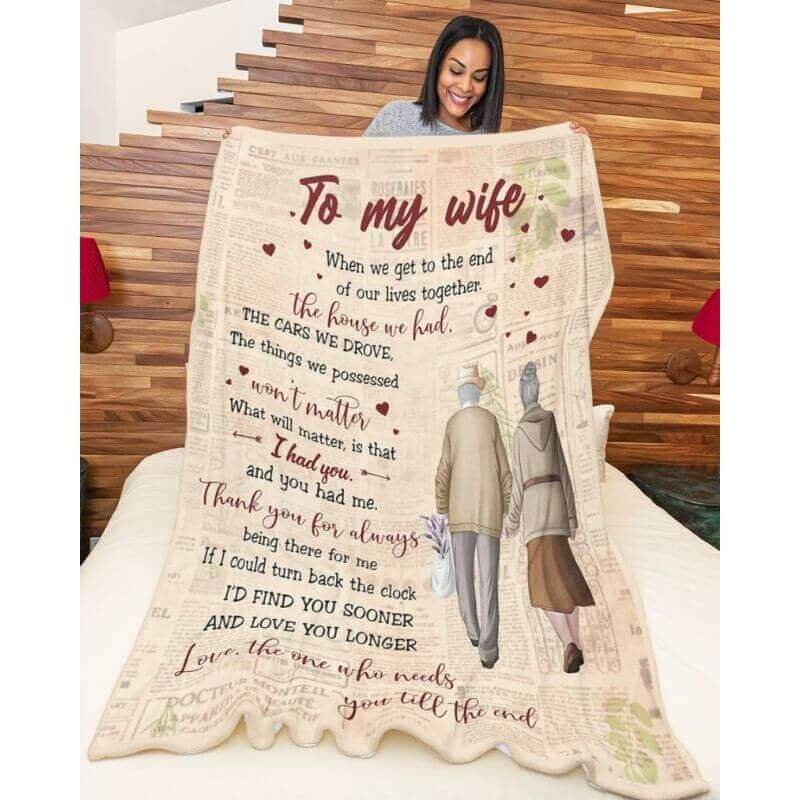 To My Wife - From Husband - Coupleblanket - A359 - Premium Blanket