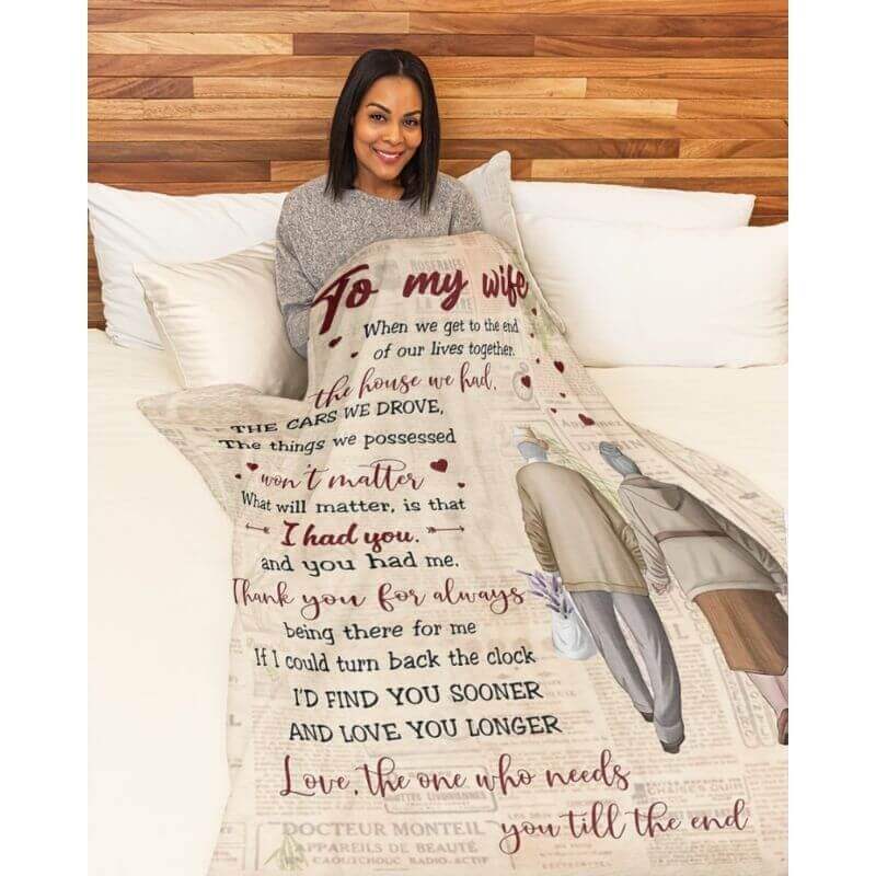 To My Wife - From Husband - Coupleblanket - A359 - Premium Blanket