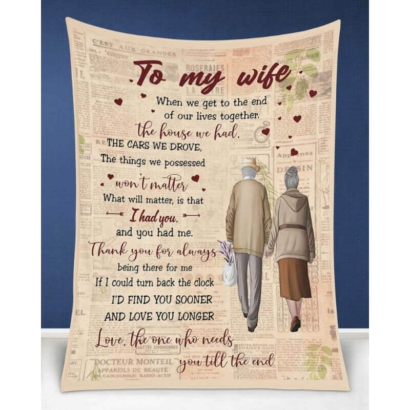 To My Wife - From Husband - Coupleblanket - A359 - Premium Blanket