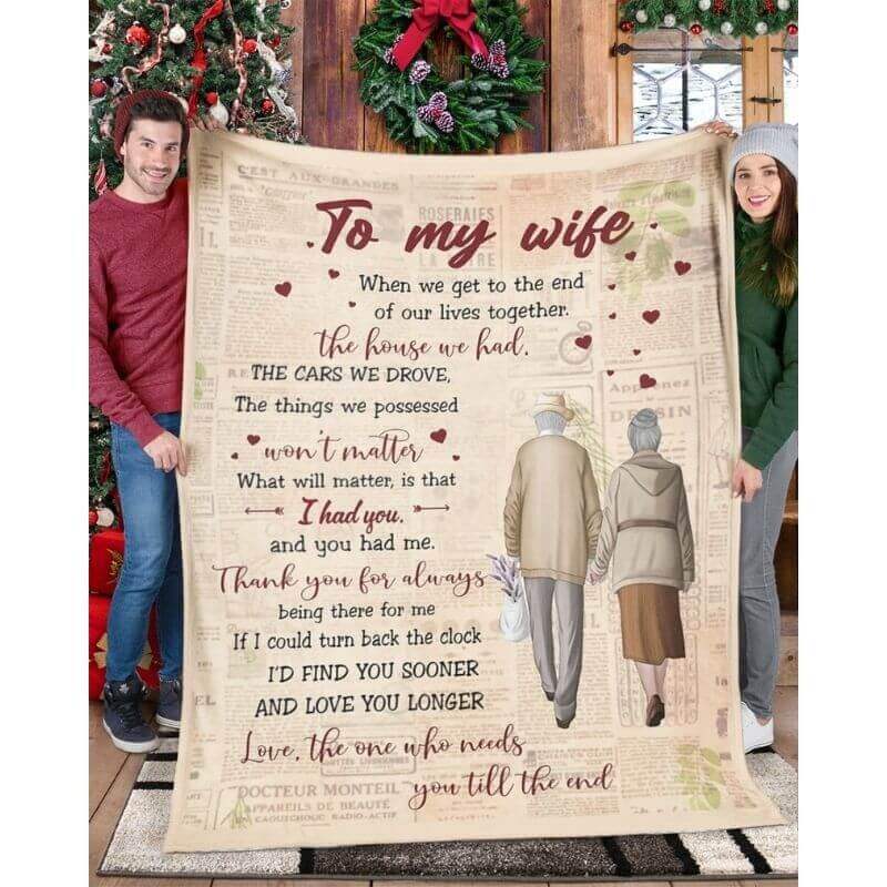 To My Wife - From Husband - Coupleblanket - A359 - Premium Blanket