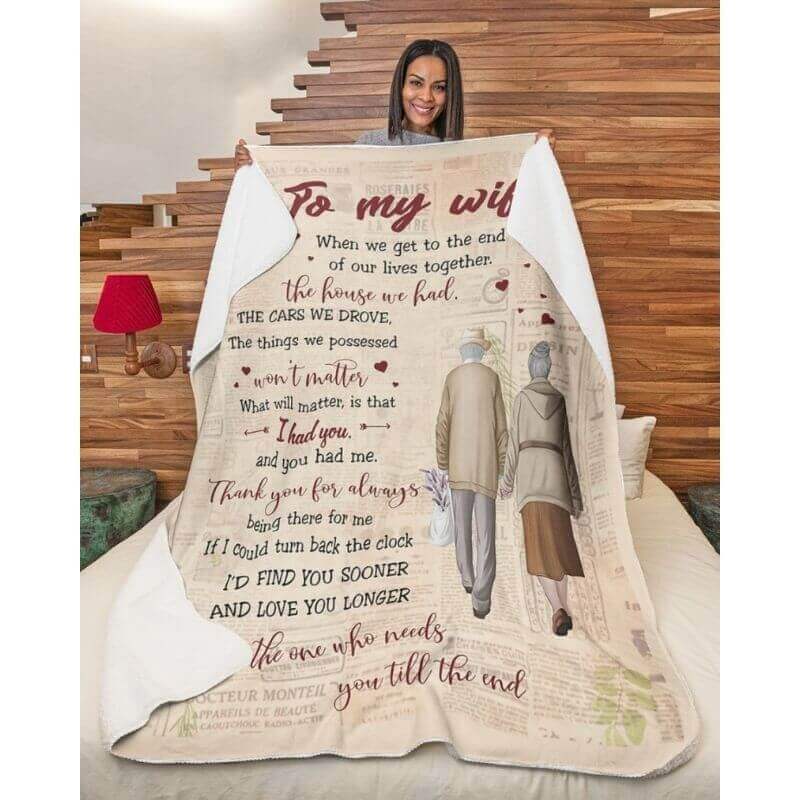 To My Wife - From Husband - Coupleblanket - A359 - Premium Blanket