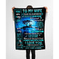 To My Wife - From Husband - Coupleblanket - A334 - Premium Blanket