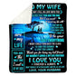 To My Wife - From Husband - Coupleblanket - A334 - Premium Blanket