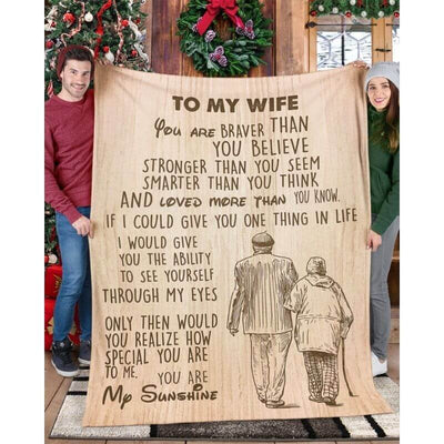 To My Wife - From Husband - Coupleblanket - F024 - Premium Blanket