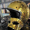 Disco ball Helmet with Retractable Visor