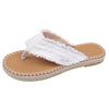 Flat Espadrille Slides