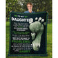 To My Daughter - From Dad - Footprintblanket - A324 - Premium Blanket