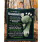 To My Daughter - From Mom - Footprintblanket - A324 - Premium Blanket