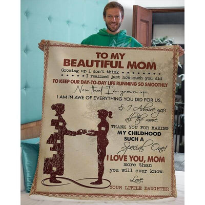 To My Mom - From Daughter  - A367 - Premium Blanket