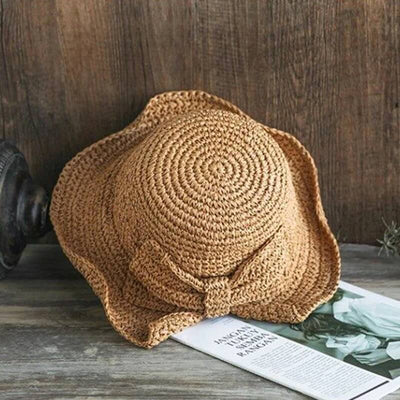 Handmade & Fordable Retro Straw Sun Hat