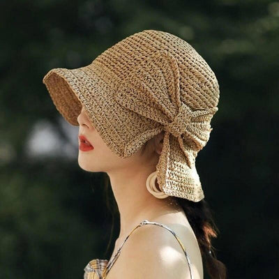 Handmade & Fordable Retro Straw Sun Hat