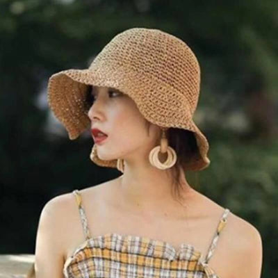 Handmade & Fordable Retro Straw Sun Hat