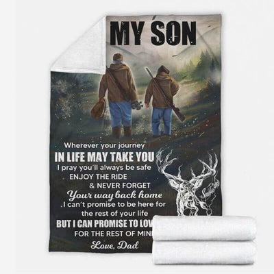 To My Son - From Dad - B101- Premium Blanket