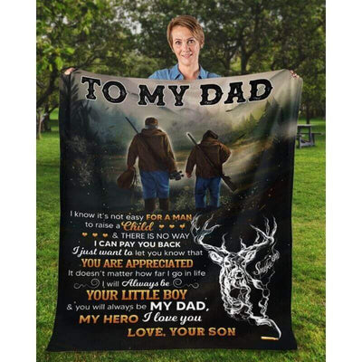 To My Dad - From Son - A366 - Premium Blanket