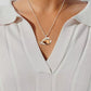 Poodle Sleeping Angel Stainless Steel Necklace SN055