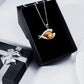 Poodle Sleeping Angel Stainless Steel Necklace SN055