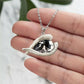 Great Dane Sleeping Angel Stainless Steel Necklace SN097