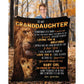 To My Granddaughter - From Grandpa - LionBlanket - A322 - Premium Blanket