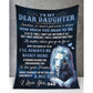 To My Daughter- From Dad - BearBlanket - A360 - Premium Blanket