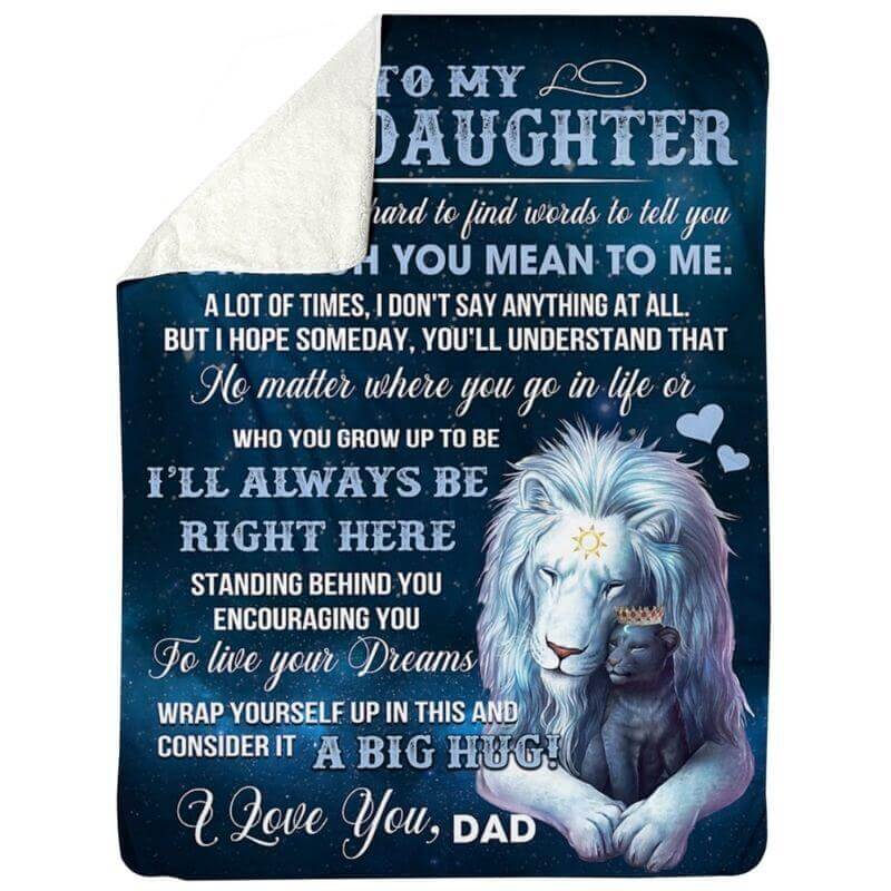 To My Daughter- From Dad - BearBlanket - A360 - Premium Blanket