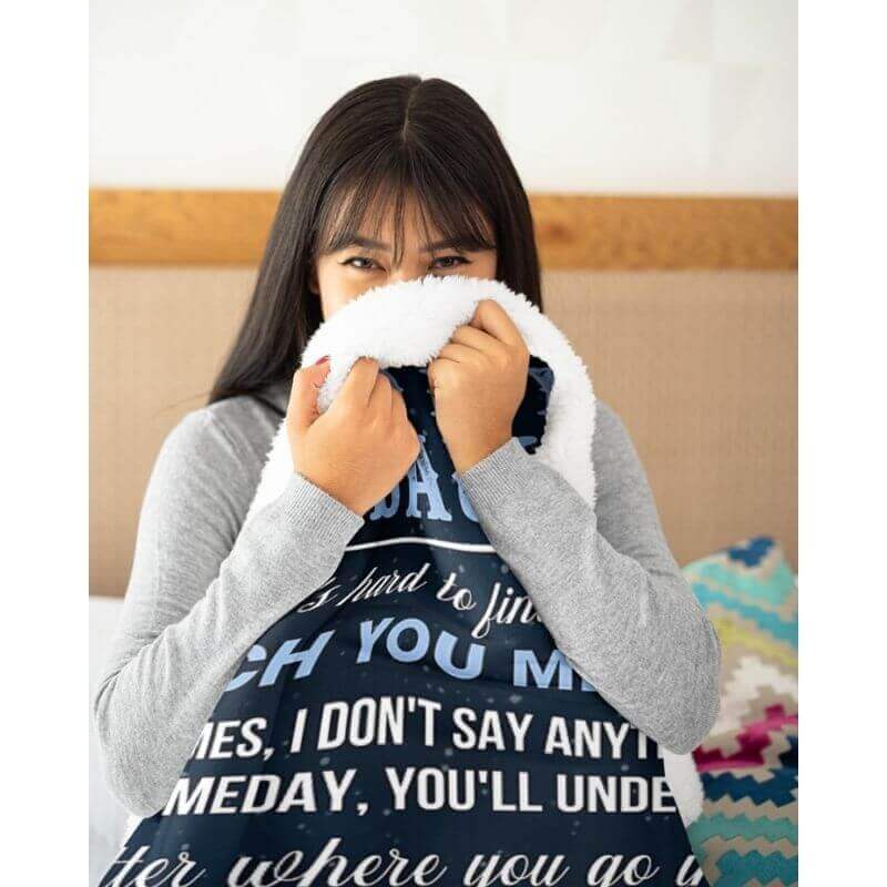 To My Daughter- From Dad - BearBlanket - A360 - Premium Blanket