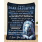 To My Daughter- From Dad - BearBlanket - A360 - Premium Blanket