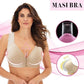 MASI BRA - Plus Size Front Closure Elastic Push Up Comfort Bra