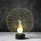 Peafowl Peacock 3D Illusion Lamp