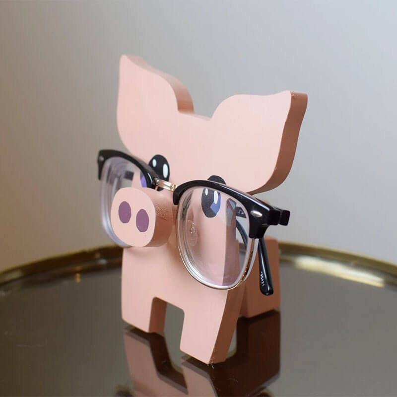 Harry - Handmade Piggy Glasses Stand Art Gift