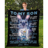 To My Son - From Mom  - A373 - Premium Blanket