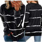 Women Casual Stripe Pullover Tops