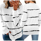 Women Casual Stripe Pullover Tops