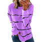 Women Casual Stripe Pullover Tops