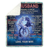 To My Husband - From Wife - F027 - Premium Blanket