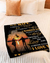 To My Wife - Husband Premium Blanket