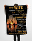 To My Wife - Husband Premium Blanket