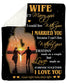 To My Wife - Husband Premium Blanket