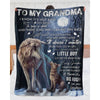 To My Grandma - From Grandson  - A371 - Premium Blanket