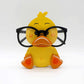 Handmade Glasses Stand Lovely Yellow Duck
