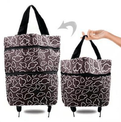 [Buy 2 Free Shipping] Foldable Shopping Trolley Tote Bag