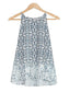 Mysterious Print Halter Neckline Cami